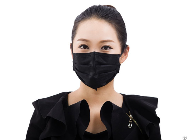 China Manufacturer Oem Disposable 3ply 4ply Black Non Woven Face Mask