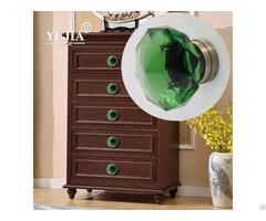 Home Improvement Glass Knob Dresser Brass