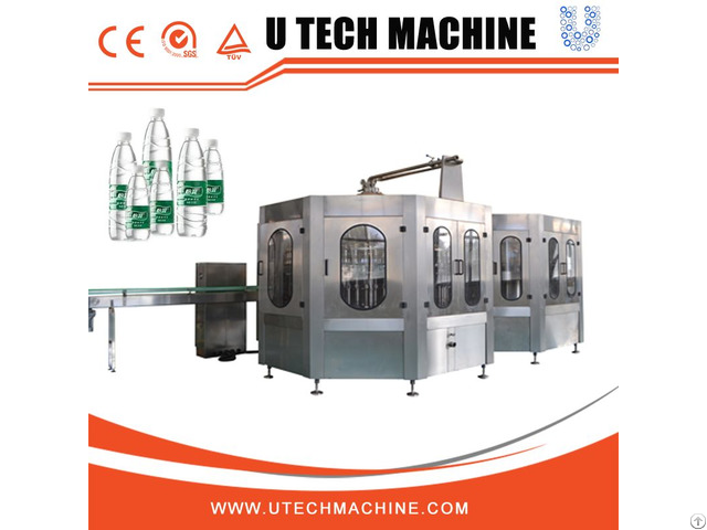 Full Automatic Pet Bottle Drink Water Filling Machine 3 In 1