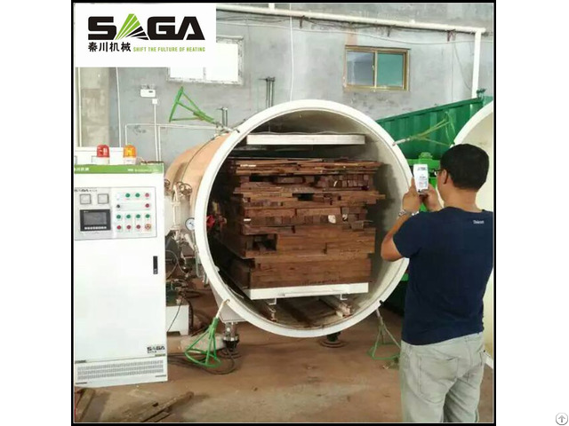 Vacuum Wood Treatment Plant With High Frequency Heating 3cbm 13cbm