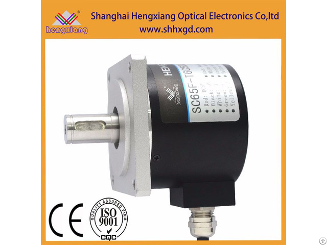 Hengxiang Flange Encoder Diameter 65mm Solid Shaft 15mm With Keyway