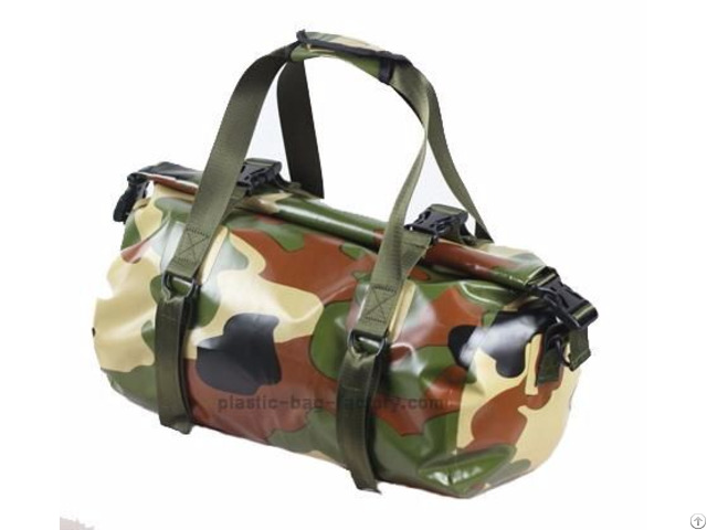 Travel Sport Outdoor Camouflage Pvc Mesh Duffel Bags For Women Men