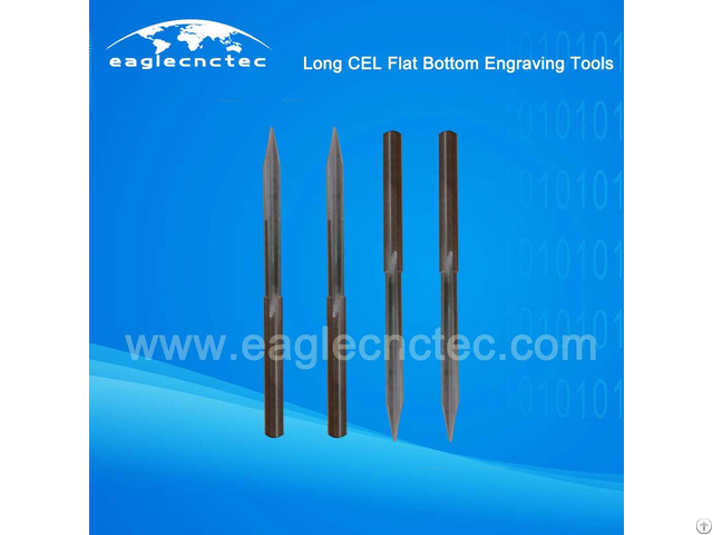 Flat Bottom V Shaped Long Cel Engraving Router Bits