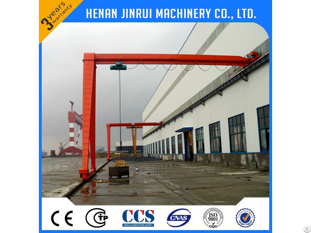 Semi Door Gantry Crane 8 Ton In Workshop China Factory