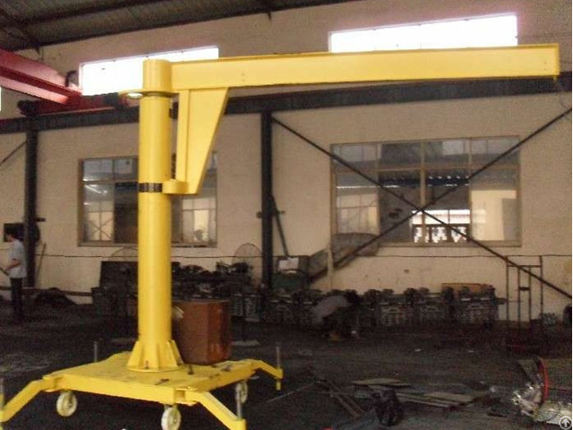 Handle Moving Jib Column Crane Raotation Radius 5m