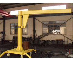 Handle Moving Jib Column Crane Raotation Radius 5m