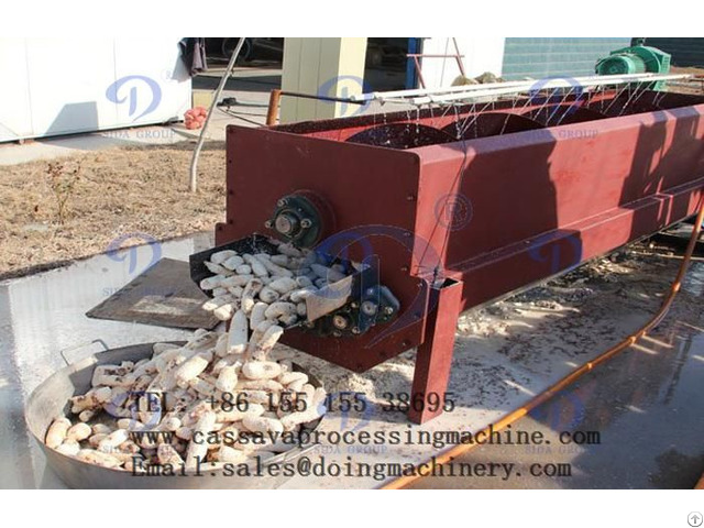 Cassava Peeler Machine Running Describle