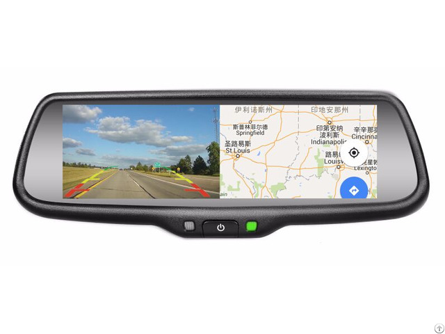 Germid 7 3 Inch Full Screen1080p Rear View Mirror Monitor With Mirrorlink And Backup Camera