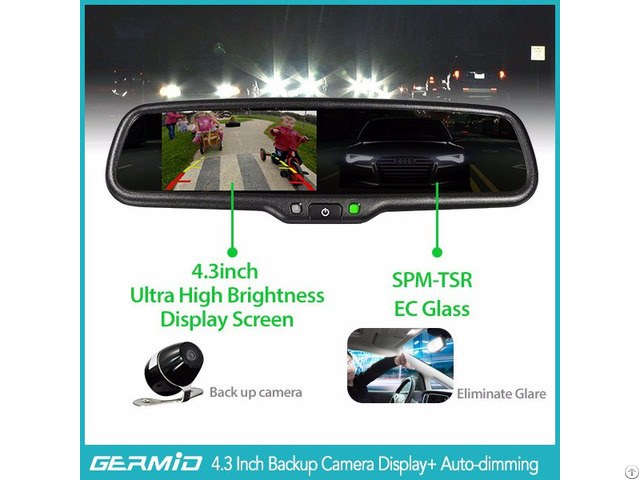 Hot Selling 4 3 Inch Tft Lcd Rear View Camera With Ec Auto Dimming And Replacement Blacket