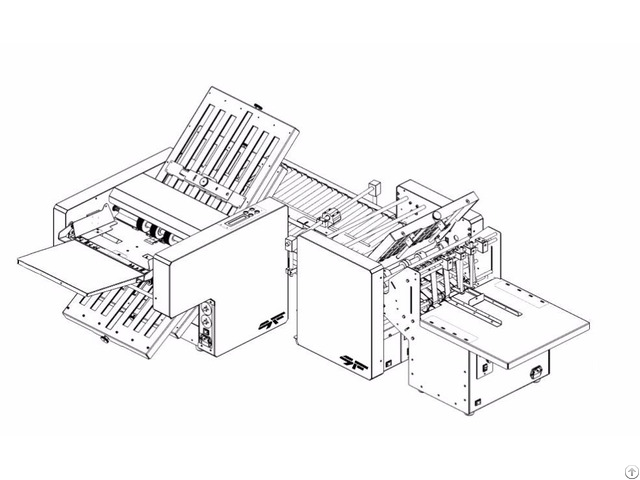 Sf 34m 2p A3 Stacker Cross Folding Line Paper Folder