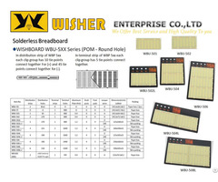 Solderless Breadboard Wishboard Wbu 5xx Series Pom Round Hole