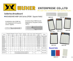 Solderless Breadboard Wishboard Wbp 3xx Series Pom Square Hole