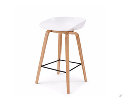 China Foshan Supplier Produce Bar Stool With Wooden Leg