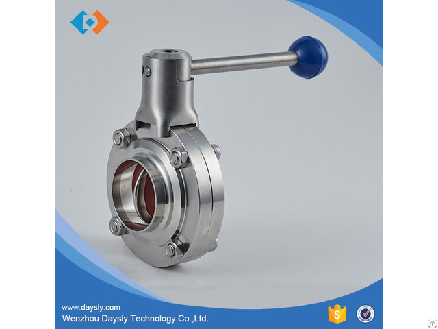 Stainless Steel Sanitary Butterfly Valves 3a Din Sms Iso