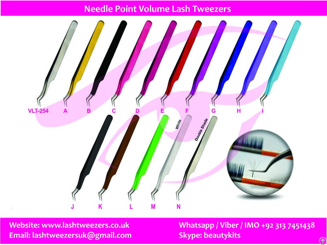 Professional Eyelash Extension Tweezers Fine Points