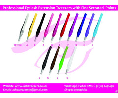 Professional Eyelash Extension Tweezers With Fine Serrated