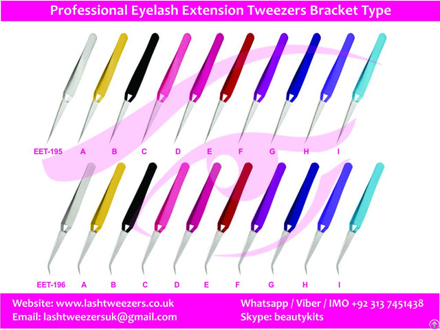 Professional Eyelash Extension Tweezers Bracket Type