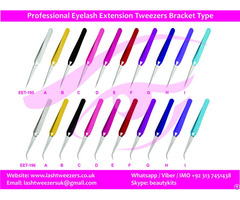Professional Eyelash Extension Tweezers Bracket Type