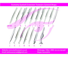 Economy Eyelash Extension Tweezers General Shape