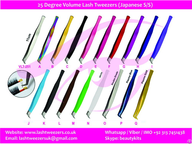 Degree Volume Lash Tweezers Japanese Stainless Steel