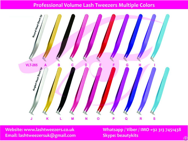 Professional Volume Lash Tweezers Multiple Colors