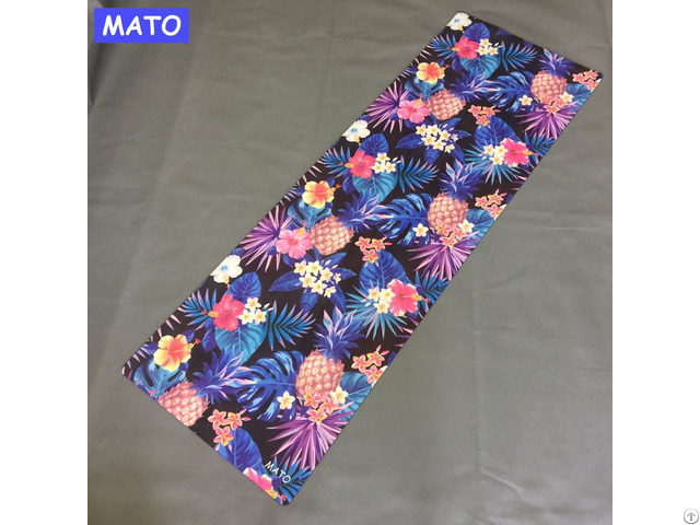 Custom Design Digital Sublimation Suede Microfiber Eco Friendly Yoga Mat Private Label