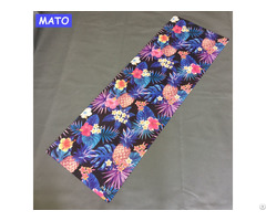 Custom Design Digital Sublimation Suede Microfiber Eco Friendly Yoga Mat Private Label