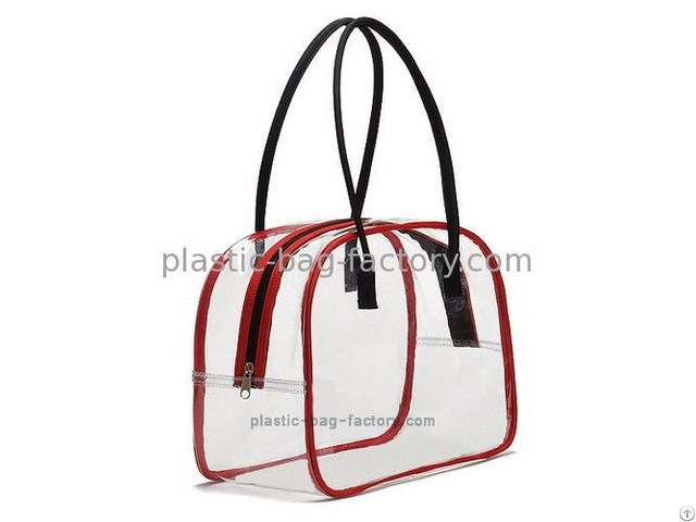 Deluxe Transparent Multi Purpose Pvc Tote Beach Bag Vinyl Toiletry Pouch Makeup Sack