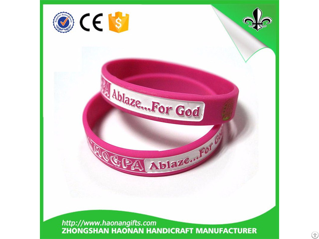 Fashion Cheap Custom Silicone Wristband