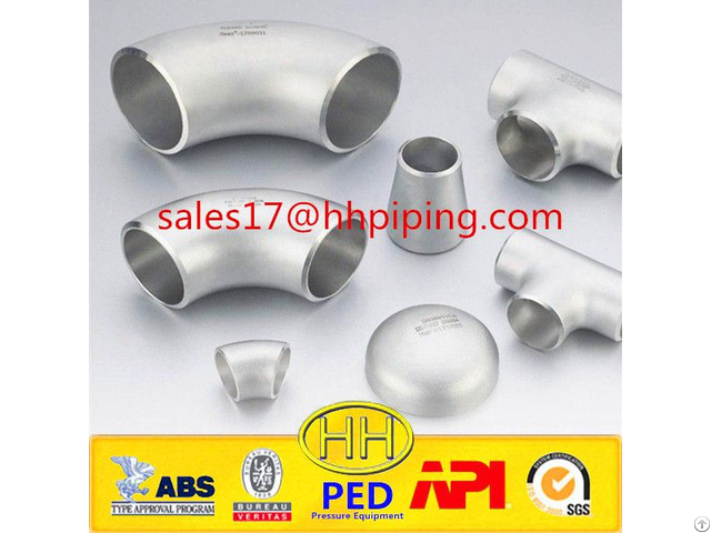 Hh High Quality Abs Iso Ped Stainless Steel Pipe Fittings