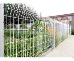 Welded Wire Panel Fence With Peach Post