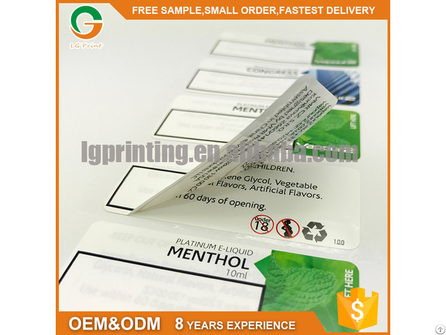 Double Layer Packaging Printing Labels Adhesive Stickers