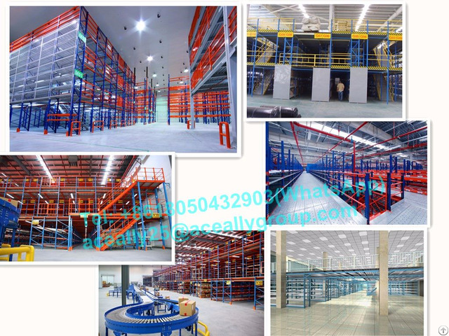 Warehouse Storage Heavy Duty Mezzanine Floor Perforated Steel Structure Platform