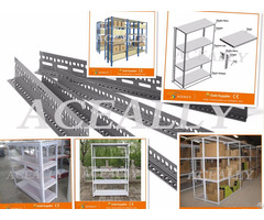 Warehouse Storage Slotted Angle Shelving Metal Shelf Library Rack