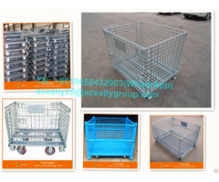 High Quality Folding Storage Metal Steel Cargo Used Wire Container For Sale