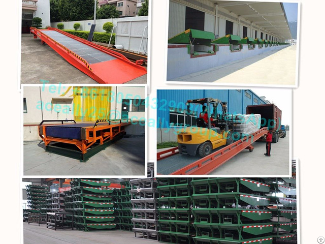 15t Capacity Dock Leveler Warehouse Forklift Aluminum Wheelchair Ramp