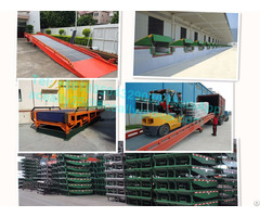 15t Capacity Dock Leveler Warehouse Forklift Aluminum Wheelchair Ramp