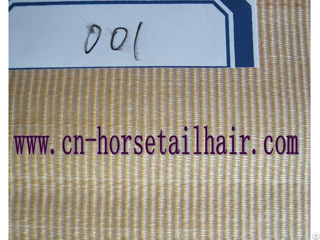 Horse Tail Hair Fabric For Decoration