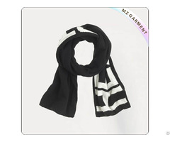 Boys Black And White Scarves