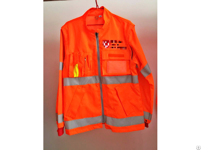 Hi Vis Jacket And Pants With Reflective Tape