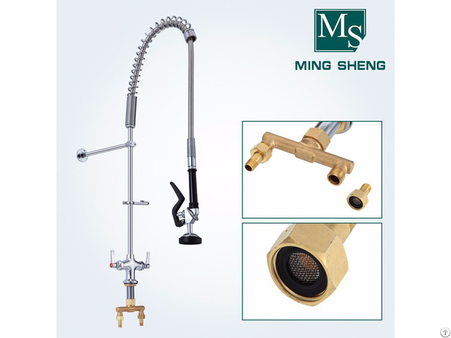 Wholesale Price Single Hole Deck Mount Kitchen Dishwasher Pre Rinse Unit Faucet