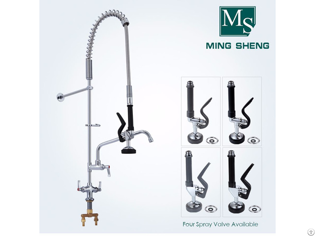 Factory Direct Chrome Kitchen Sink Pre Rinse Spray Unit Faucet