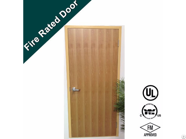 Laminate Surfcae 90 Mins Fire Rated Louvered Wooden Door Model Gh1708 20e