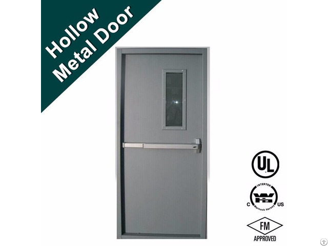 Ul10c Ul10b Nfpa252 Standard Steel Fire Proof Door With Panic Bar