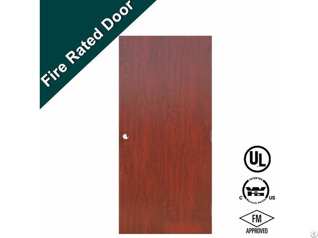 Ul Listed 45 Mins Wooden Fire Rated Door