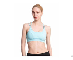 Women S Alluring Strappy Wirefree Yoga Sports Bra