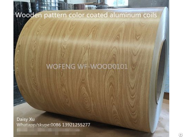 Wood Pattern Printed Aluminum Coils For Cladding