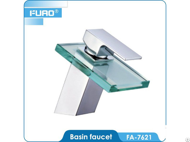 Bathroom Glass Waterfall Basin Faucet