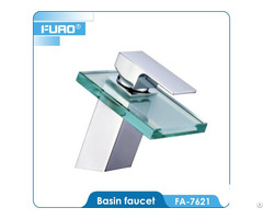 Bathroom Glass Waterfall Basin Faucet