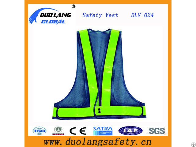 Polyester Safety Vest With Reflective Strip